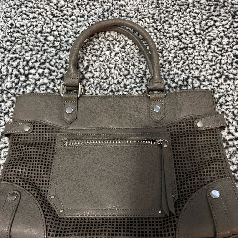 Chic Taupe Perforated Tote